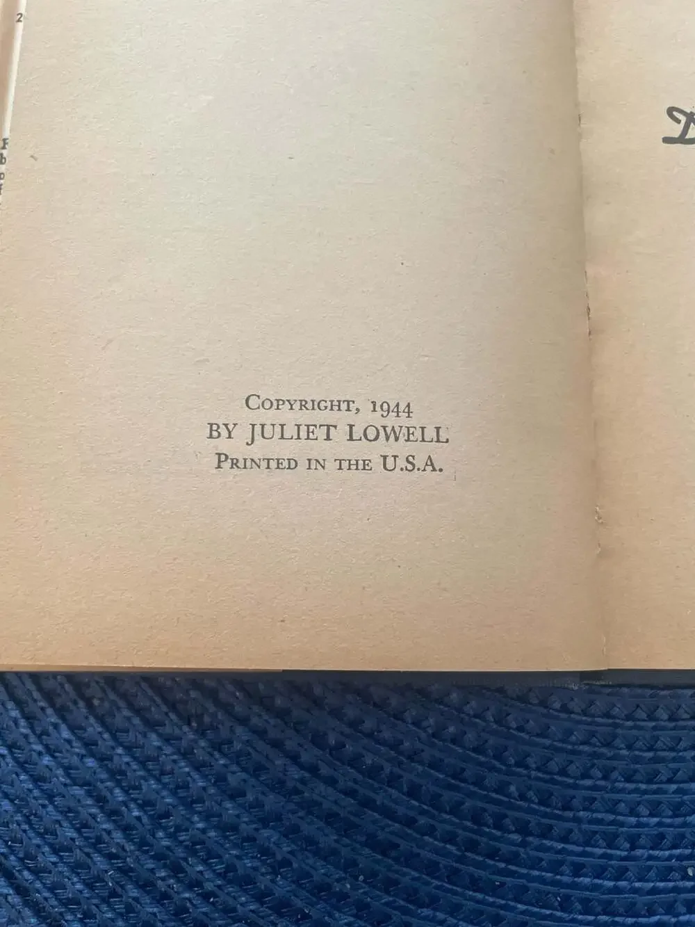 Dear Sir by Juliet Lowell 1944 Vintage 20th Printing Hardcover Book